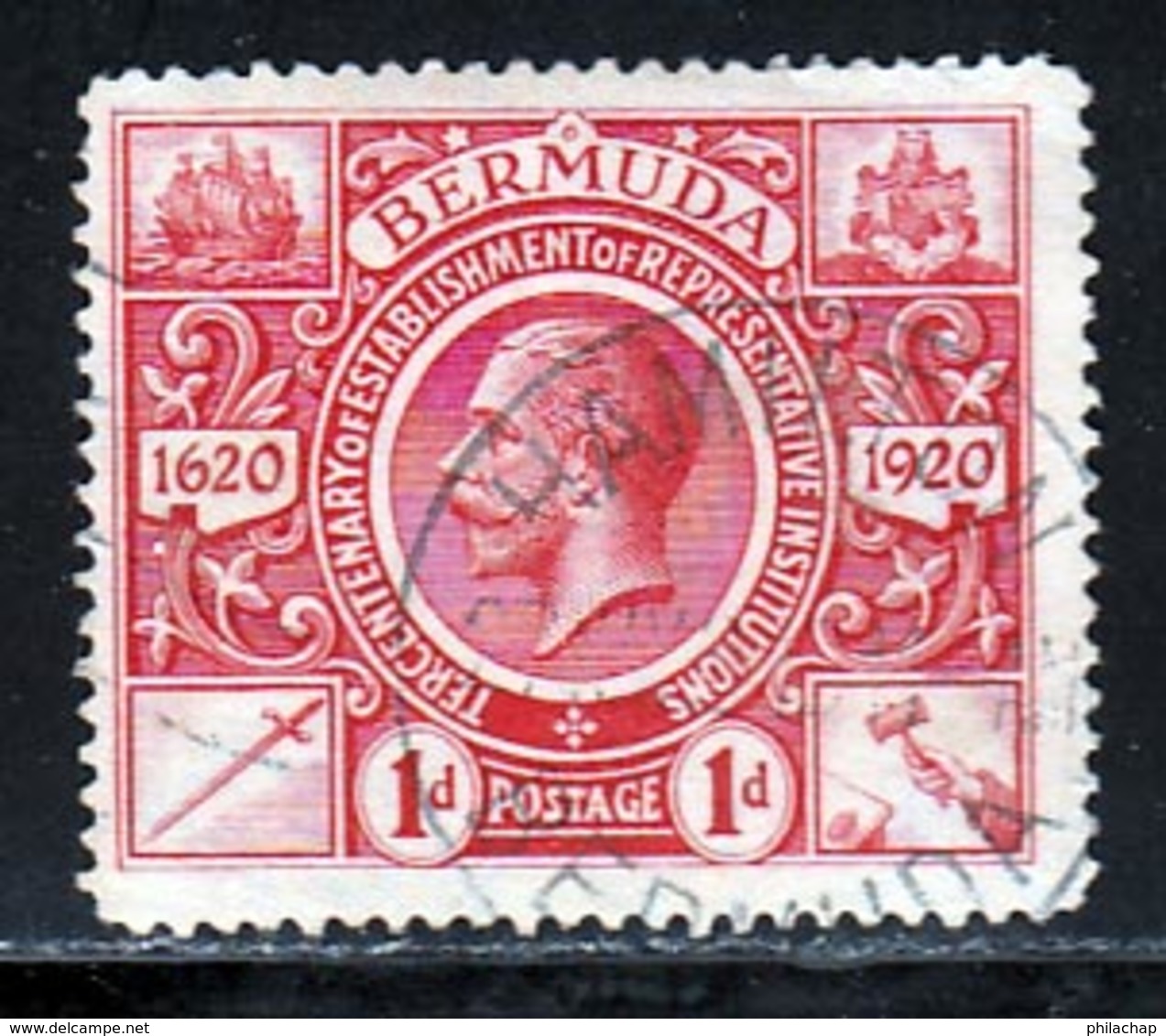 Bermudes 1921 Yvert 66 (o) B Oblitere(s) - Bermudes