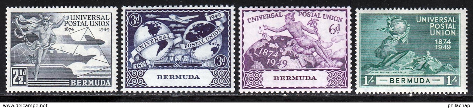 Bermudes 1949 Yvert 128 / 131 ** TB - Bermudes
