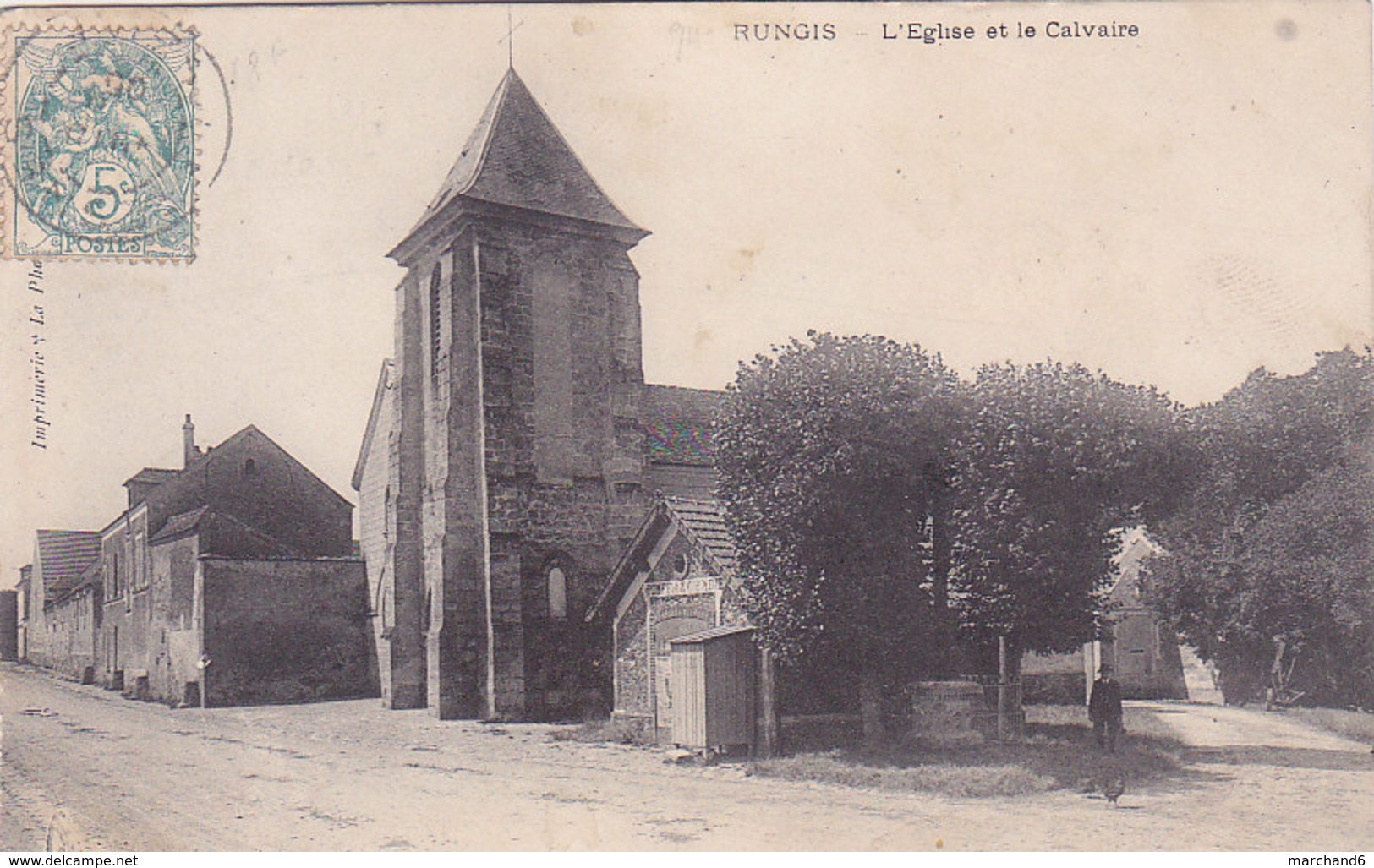 Rungis L église Et Le Calvaire - Rungis