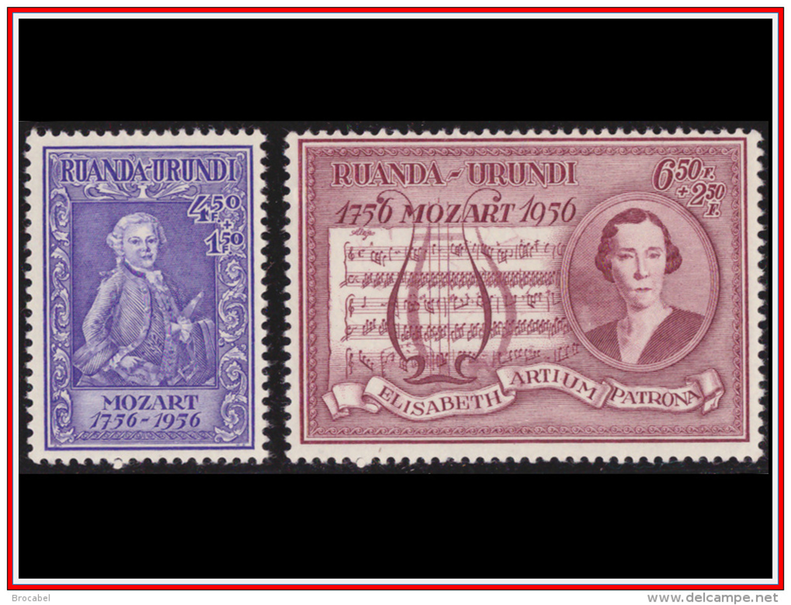 Ruanda 0200/201** Mozart  MNH - Neufs