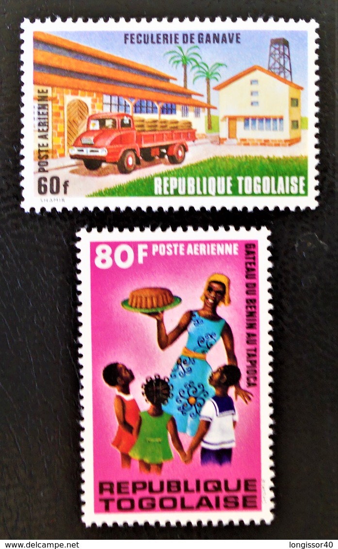 INDUSTRIE DU MANIOC 1972 - NEUFS ** - YT PA 178/79 - MI 925A/26A - Togo (1960-...)