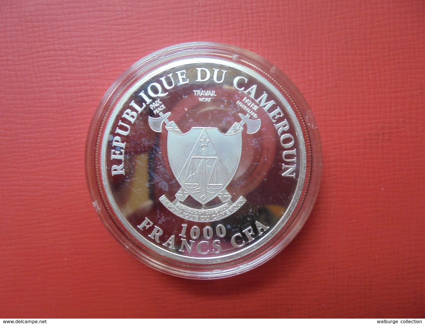 CAMEROUN 1000 FRANCS 2014 1 ONCE SILVER 999 - Cameroun