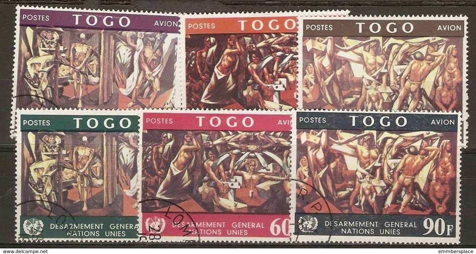 Togo - 1967 Disarmament Used   SG 533-8 - Togo (1960-...)