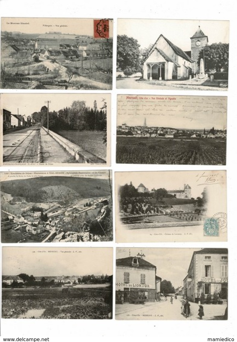 104 CP De CÔTE D'OR Choix Intéressant Toutes Les Cartes Sont Visibles Lot N°3 - 100 - 499 Postcards