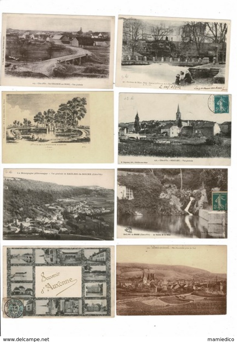 104 CP De CÔTE D'OR Choix Intéressant Toutes Les Cartes Sont Visibles Lot N°3 - 100 - 499 Postcards
