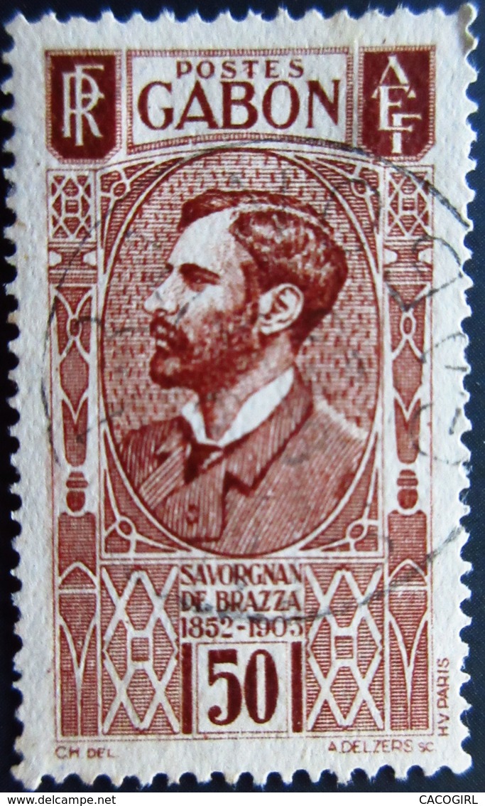 1932 Gabon Yt 136 . Mi 138 . Count Savorgnan De Brazza . Oblitéré - Oblitérés