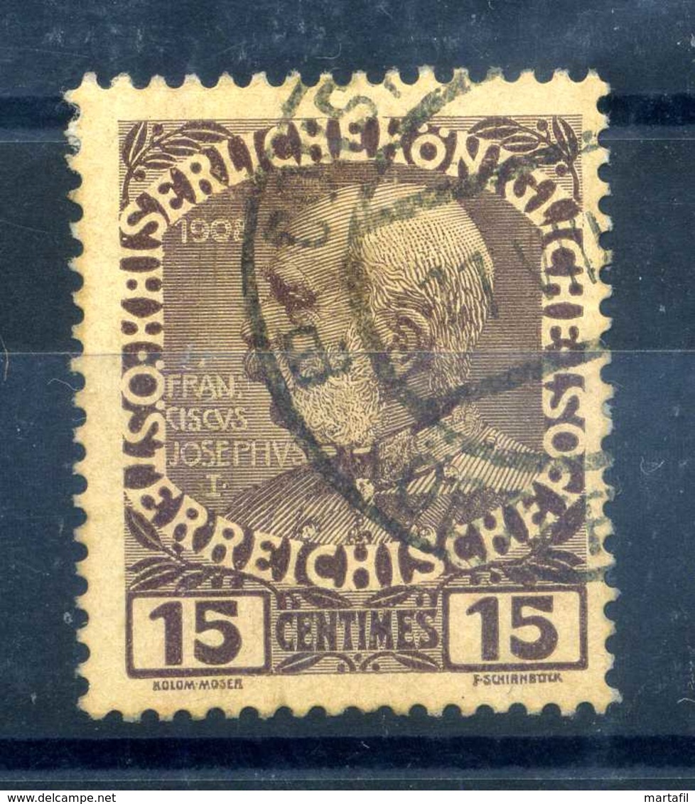1908-14 UFFICI CRETA N.17 USATO - Oriente Austriaco