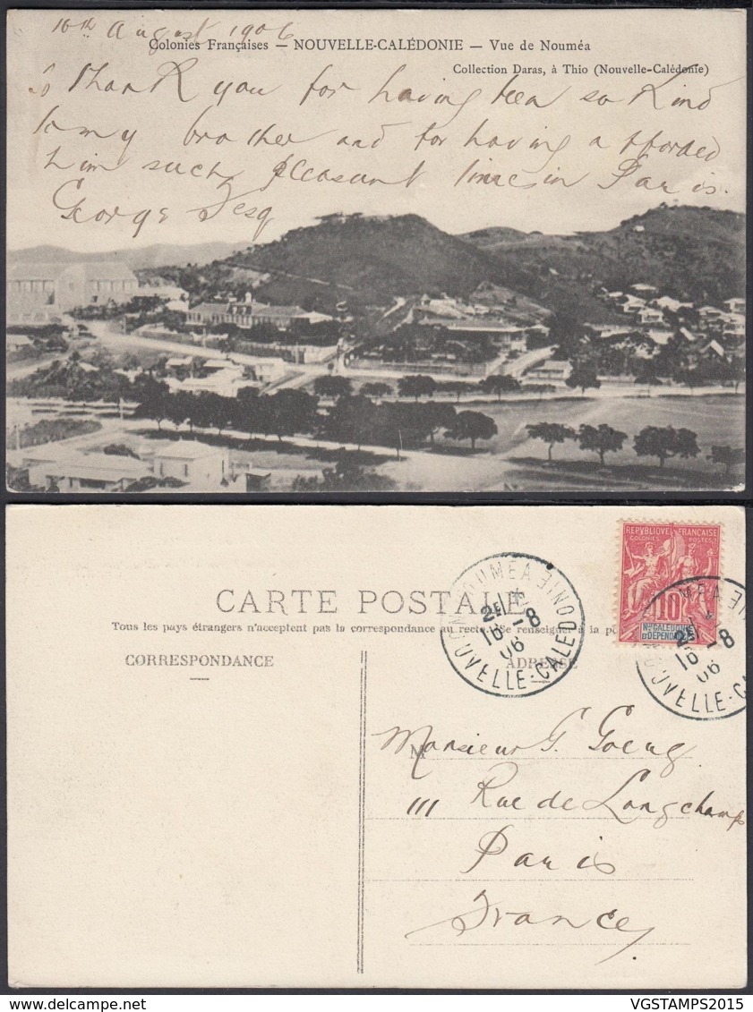 Nouvelle-Calédonie 1906 - CP " Vue De Nouméa " (5G) DC1144 - Nouvelle-Calédonie