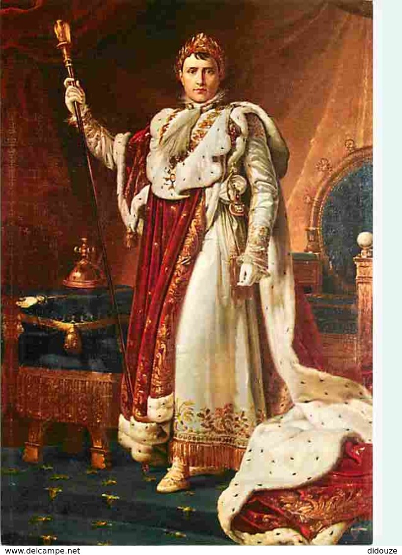 Histoire - Peinture - Portrait - Empereur Napoléon 1er En Costume De Sacre D'après Gérard - Voir Scans Recto-Verso - Histoire