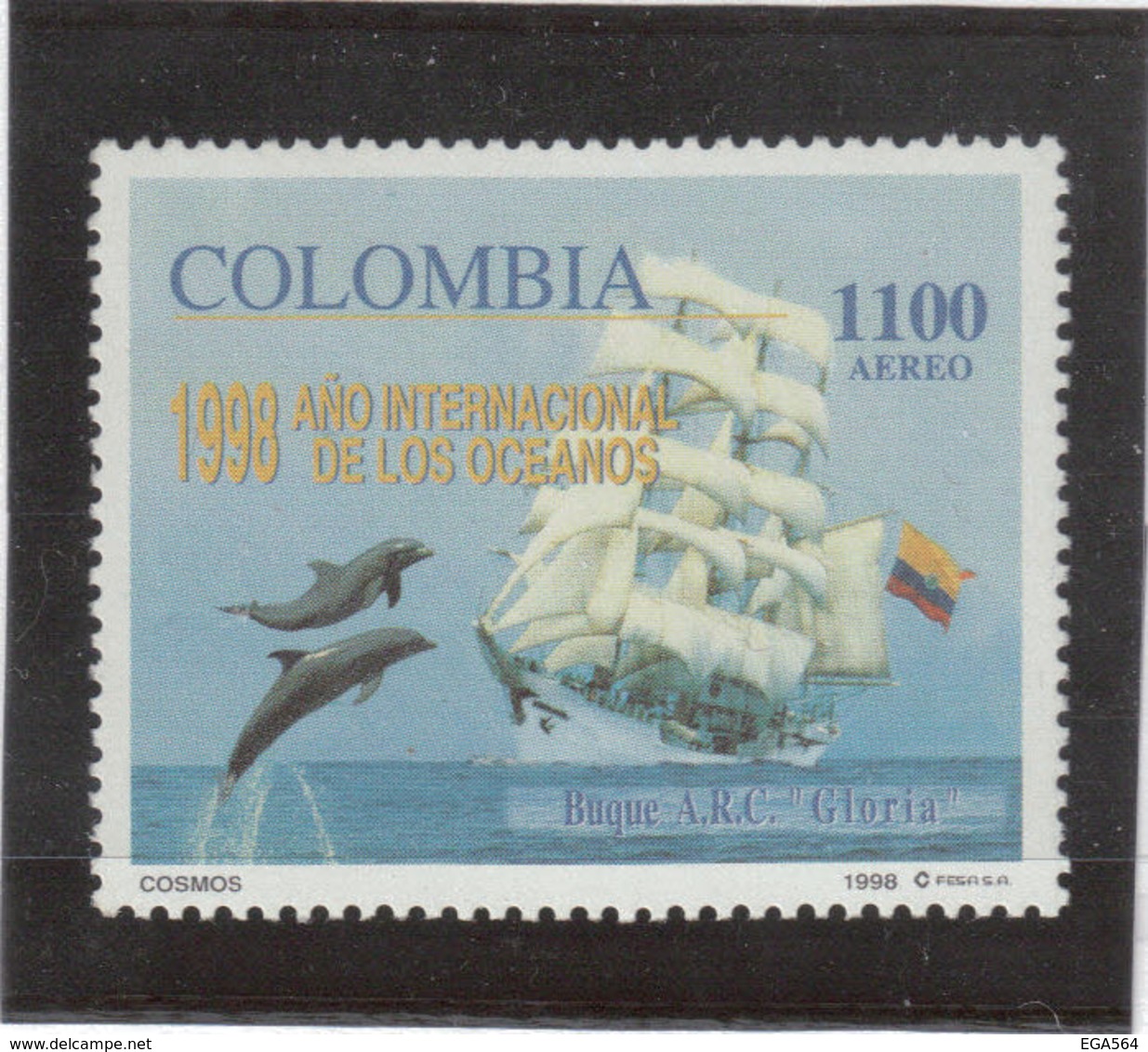 V17 - COLOMBIE - PA 987 **MNH De 1998 - GRAND VOILIER - " GLORIA " - Colombie