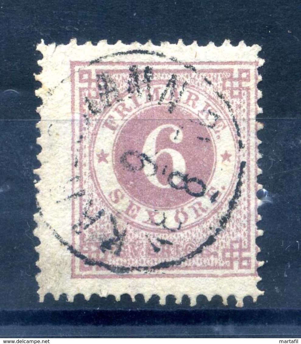 1872-79 SVEZIA NUMERO 19 DENTELLATURA 14 USATO / Vedi Scansione - Usati