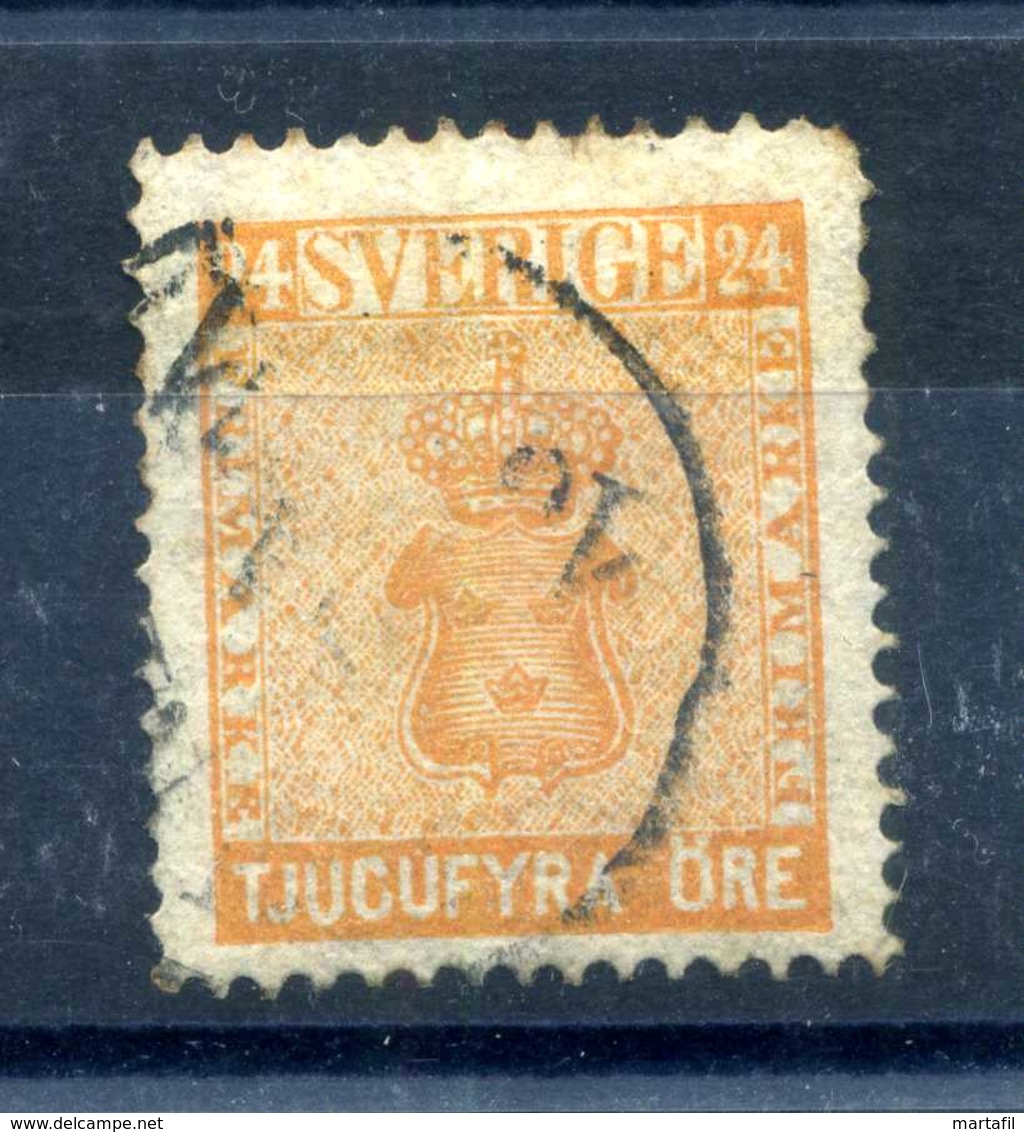 1858 SVEZIA NUMERO 9 USATO / Vedi Scansione - Usati