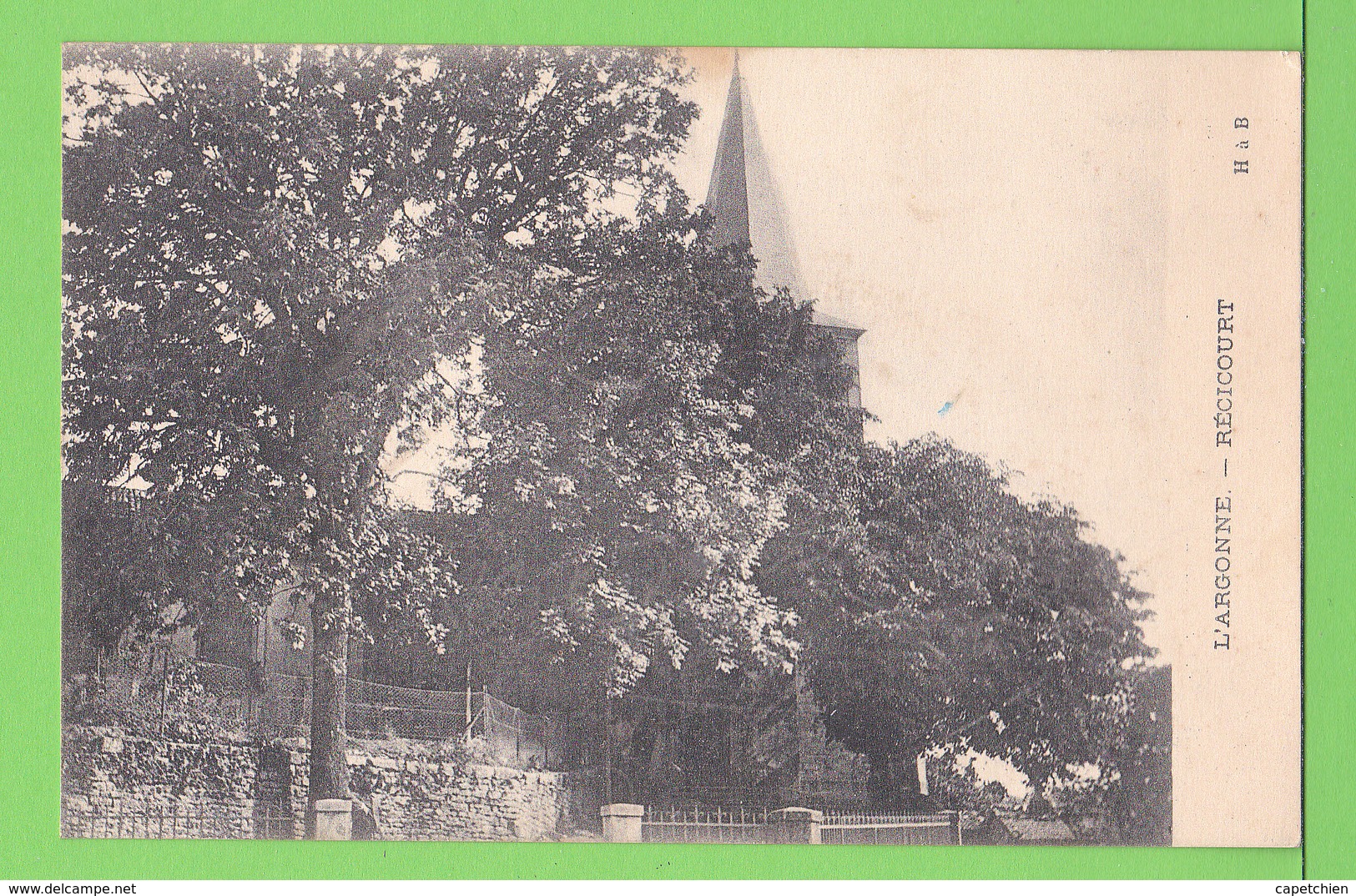 L'ARGONNE / REGICOURT / MARNE .... Carte écrite En Juillet 1915 - Autres & Non Classés