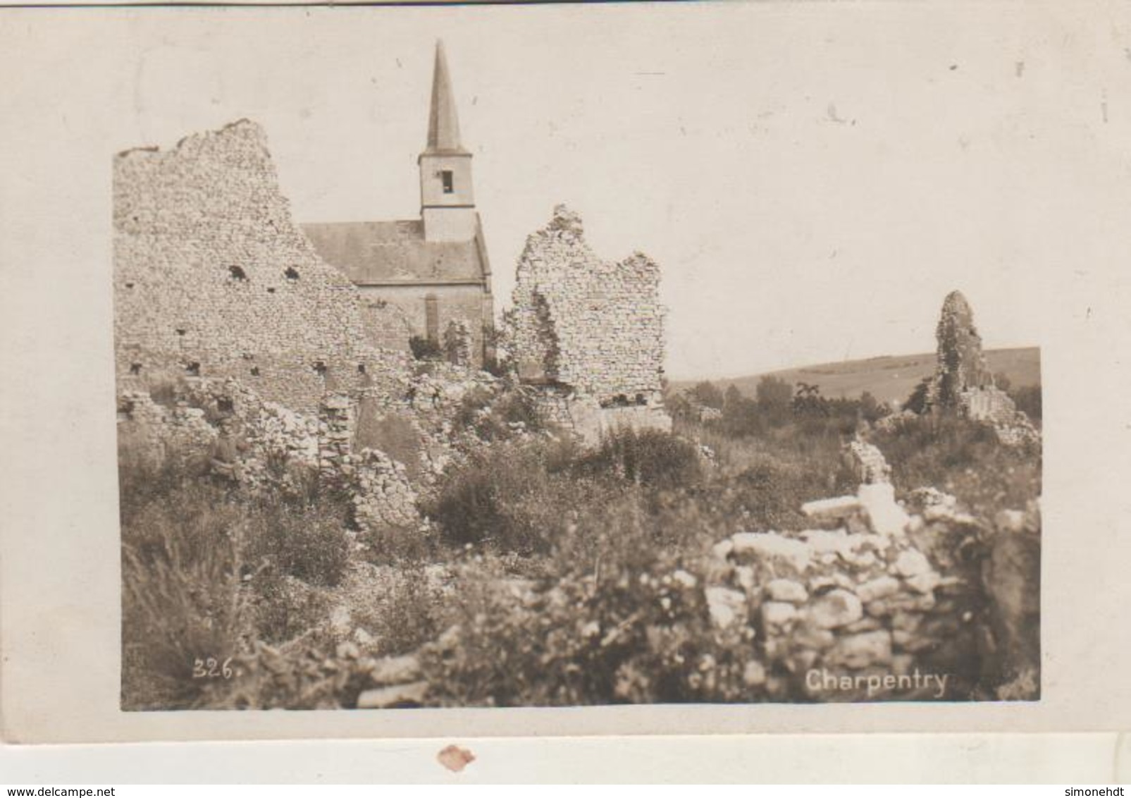 CHARPENTRY - Carte Photo Allemande -  L'Eglise - Autres & Non Classés