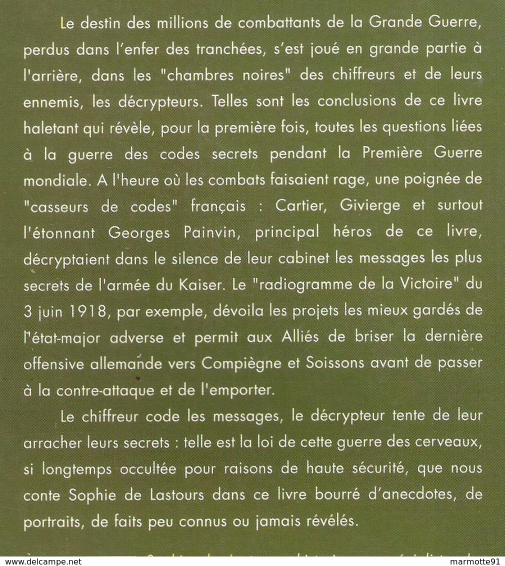 LA FRANCE GAGNE LA GUERRE DES CODES SECRETS 1914 1918 CHIFFRE CRYPTOLOGIE CLE - 1914-18