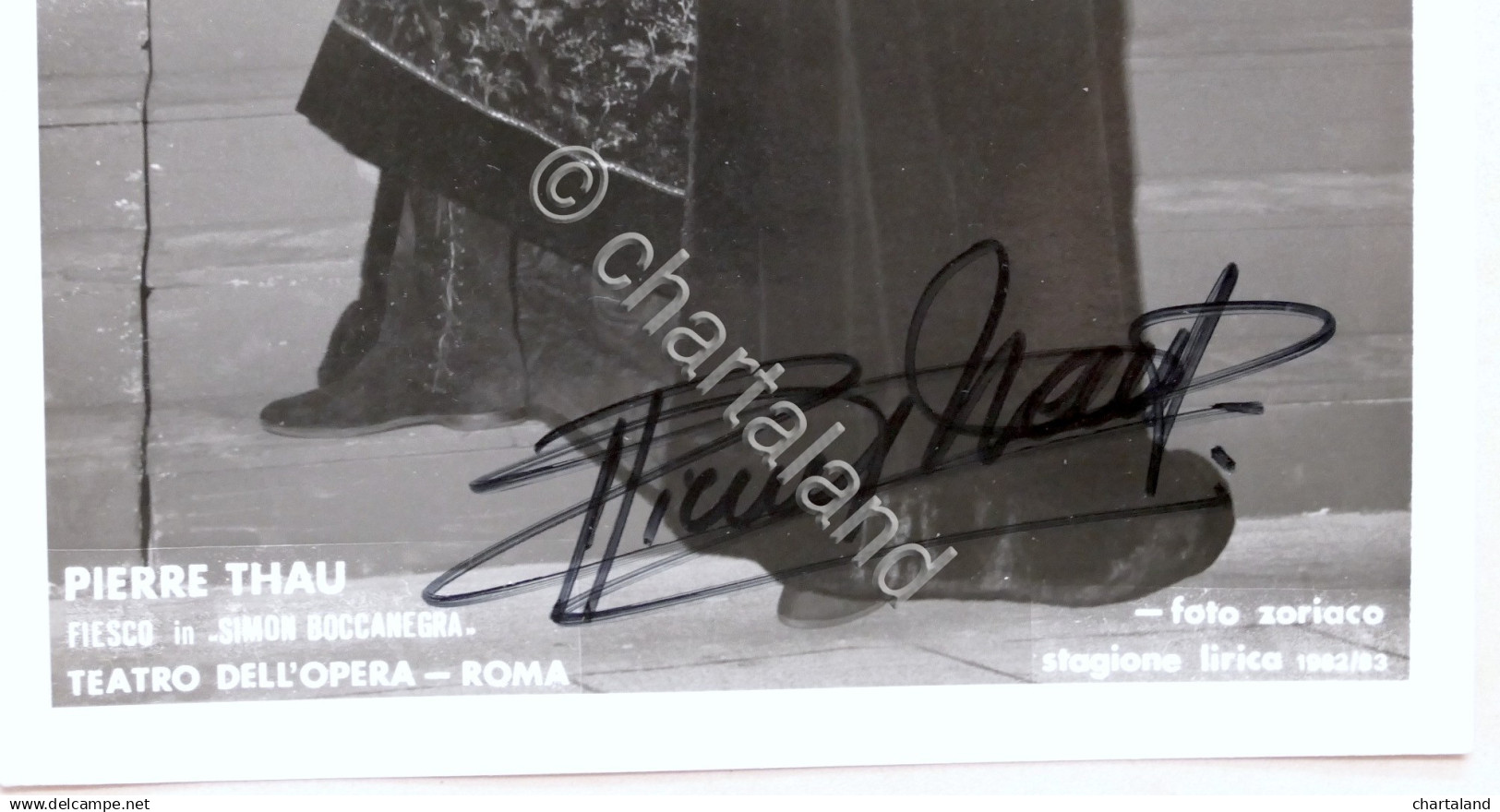 Musica Lirica - Autografo Del Cantante Pierre Thau - Anni ’70 - Autres & Non Classés