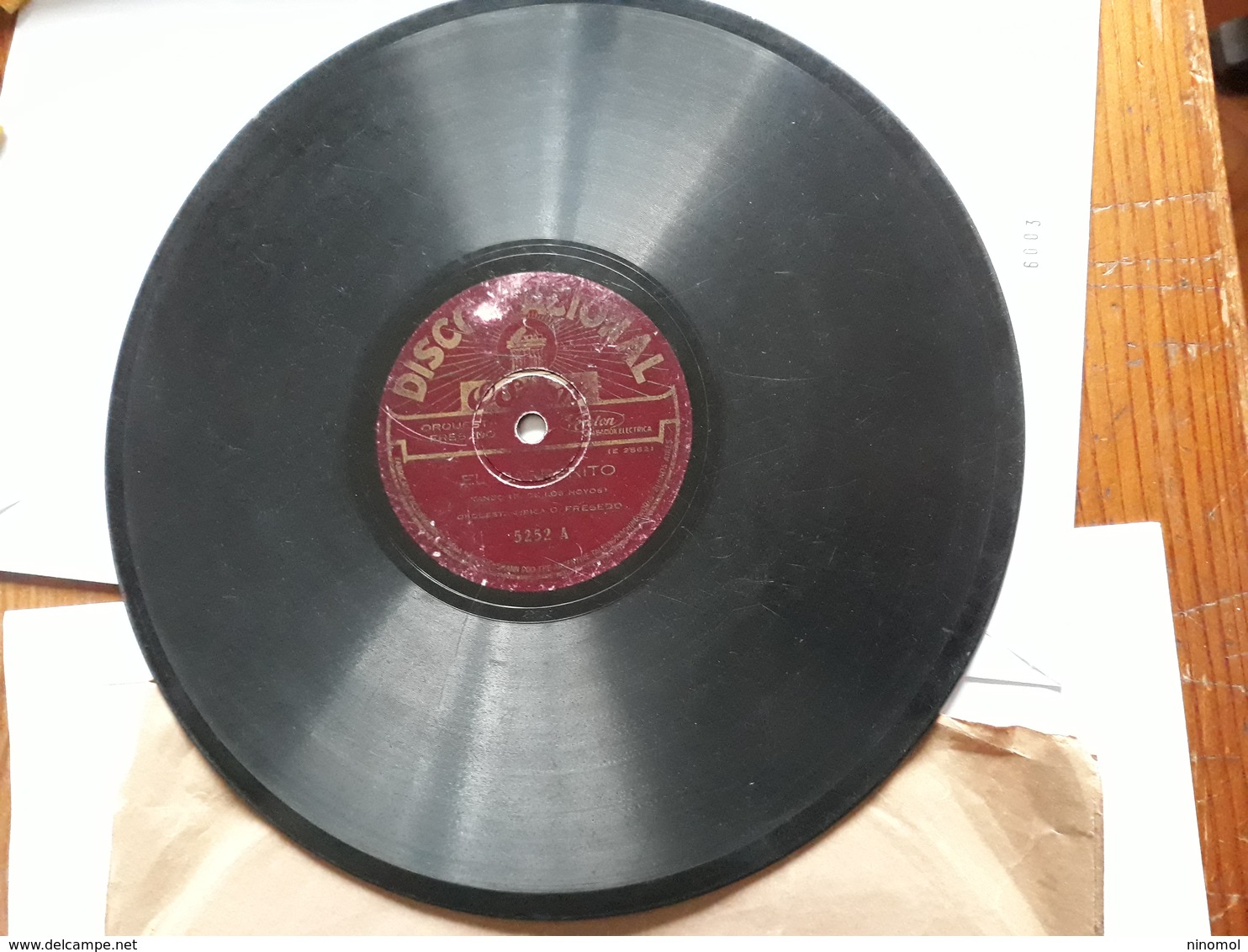 Odeon  Disco Nacional  -  Anni '20. Nr. 5252. Orchestra O. Fresedo - 78 Rpm - Gramophone Records