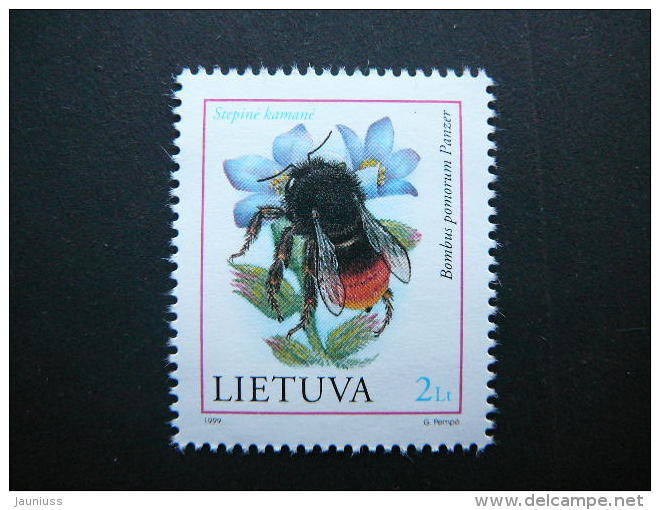 Bumble Bees. Insects # Lietuva Litauen Lituanie Litouwen Lithuania # 1999 MNG # Mi. 699 Without Glue - Lithuania