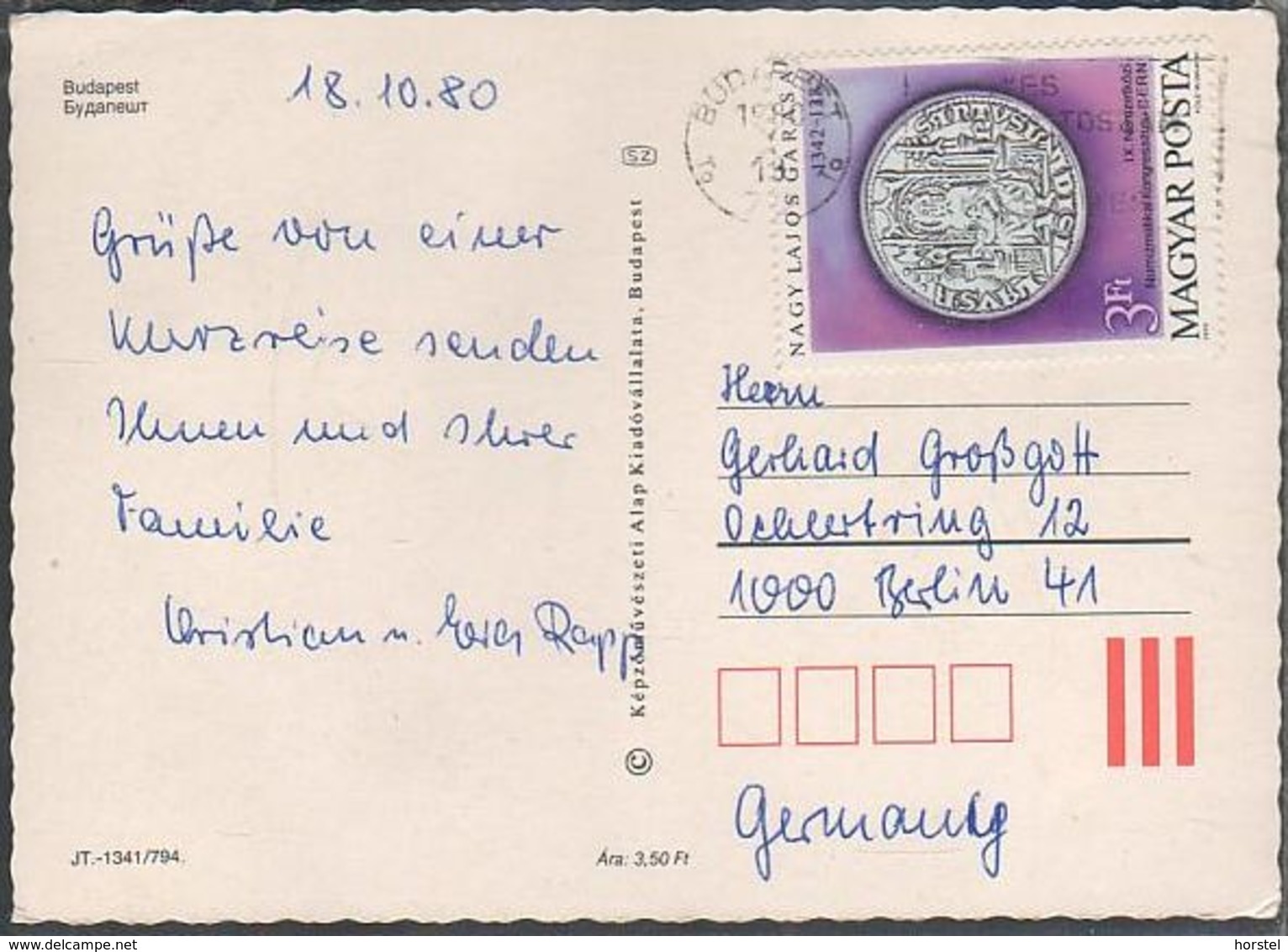 Ungarn - Budapest - Pictures - Lastkahn - Nice Stamp "coin" - Ungheria