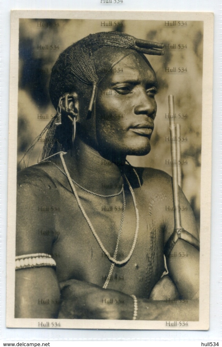 Kenya AH Wardle 1920s Postcard By Martin Johnson Of Native Man Portrait - Kenya