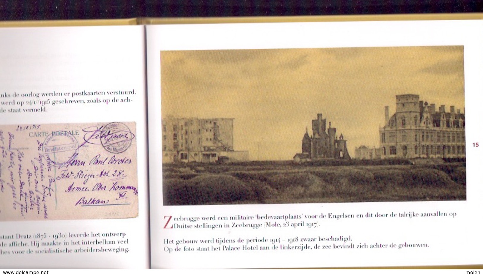 100 Jaar Geschiedenis PALACE ZEEBRUGGE VAN HOTEL TOT RESIDENTIE 48pp ©2014 ERFGOED BRUGGE Heemkunde ANTIQUARIAAT Z799N - Zeebrugge