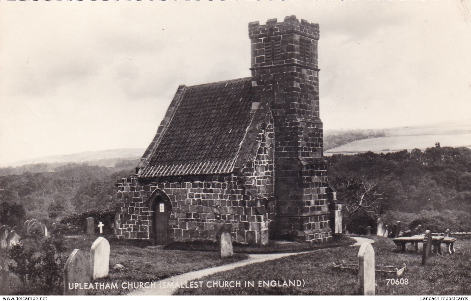 Postcard Upleatham Church Smallest Church In England Nr Guisborough North Yorkshire RP My Ref  B12616 - Other & Unclassified