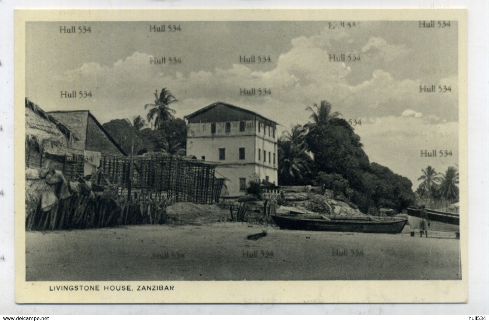 Zanzibar Tanzania Livingstone House 1910s-1930s Postcard By AC Gomes Muscat Oman Sultan - Tanzania