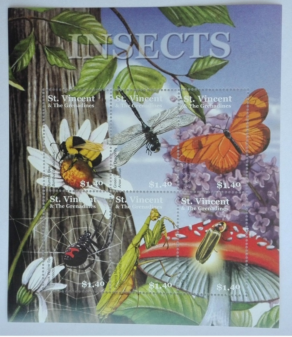 St. Vincent&The Grenadines 2001** Klb.5437-42. Insects MNH [10;40] - Other & Unclassified