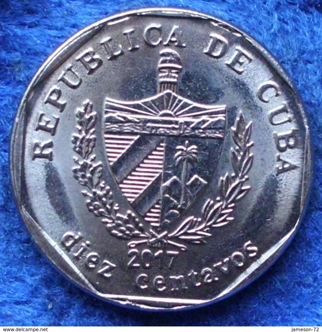 CUBA - 10 Centavos 2017 "Castillo De La Fuerza" KM# 576 Second Republic (1962) - Edelweiss Coins - Cuba