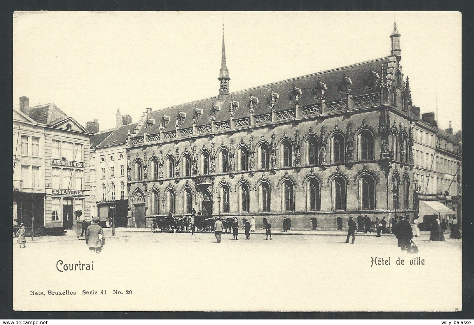 +++ CPA - COURTRAI - KORTRIJK - Hôtel De Ville - Estaminet - Nels Série 41 N° 20  // - Kortrijk