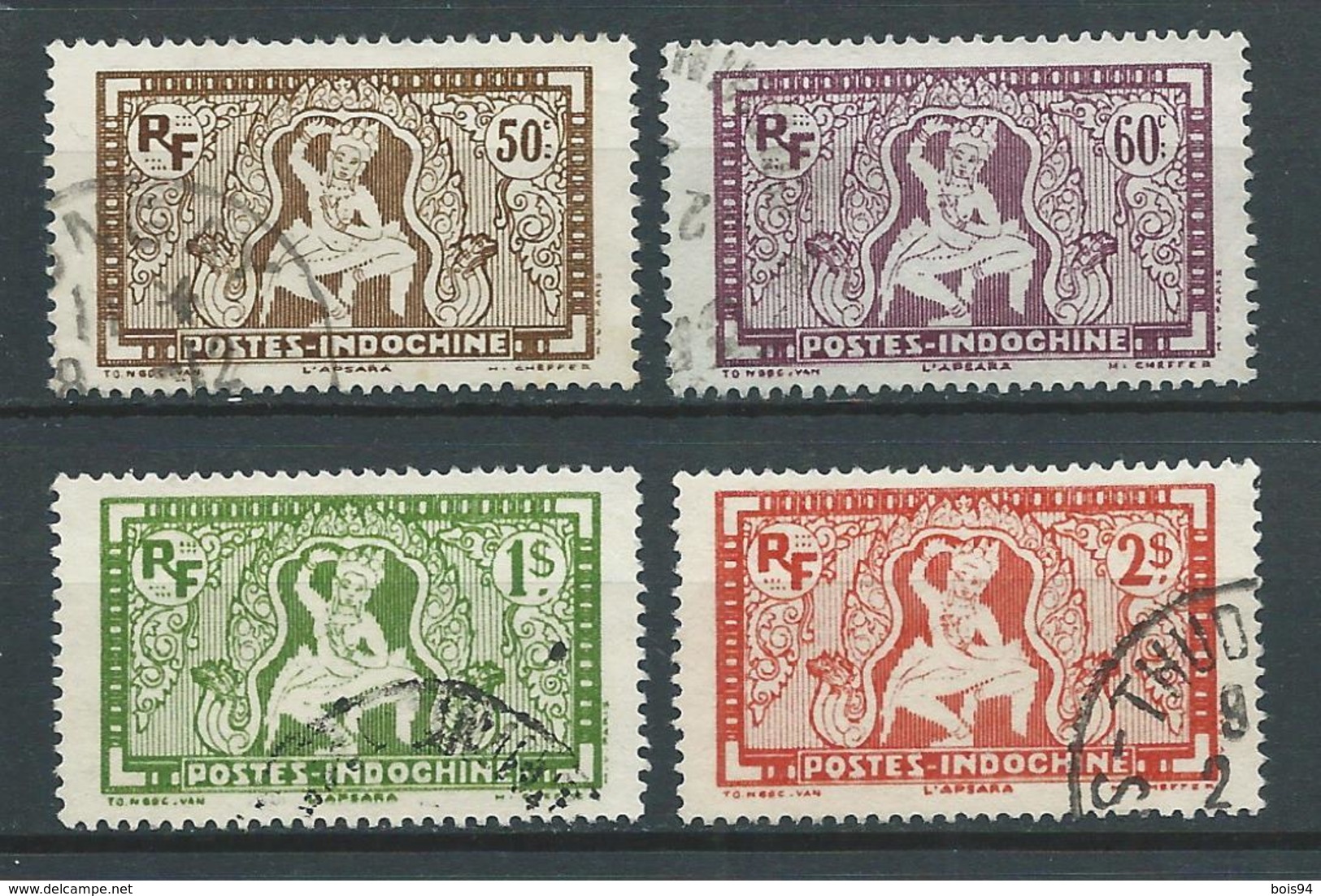 INDOCHINE 1931/39 . N°s 167 à 170 . Oblitérés . - Used Stamps