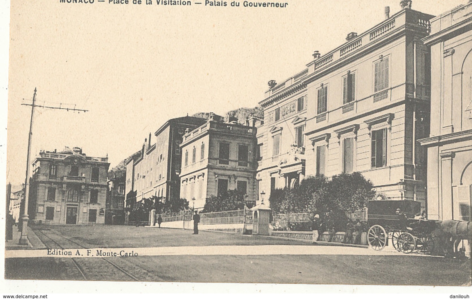 MONACO //   Place De La Visitation, Paiais Du Gouverneur - Autres & Non Classés