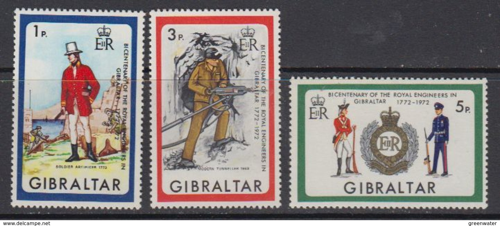 Gibraltar 1972 Pioniers 3v ** Mnh (41485M) - Gibilterra