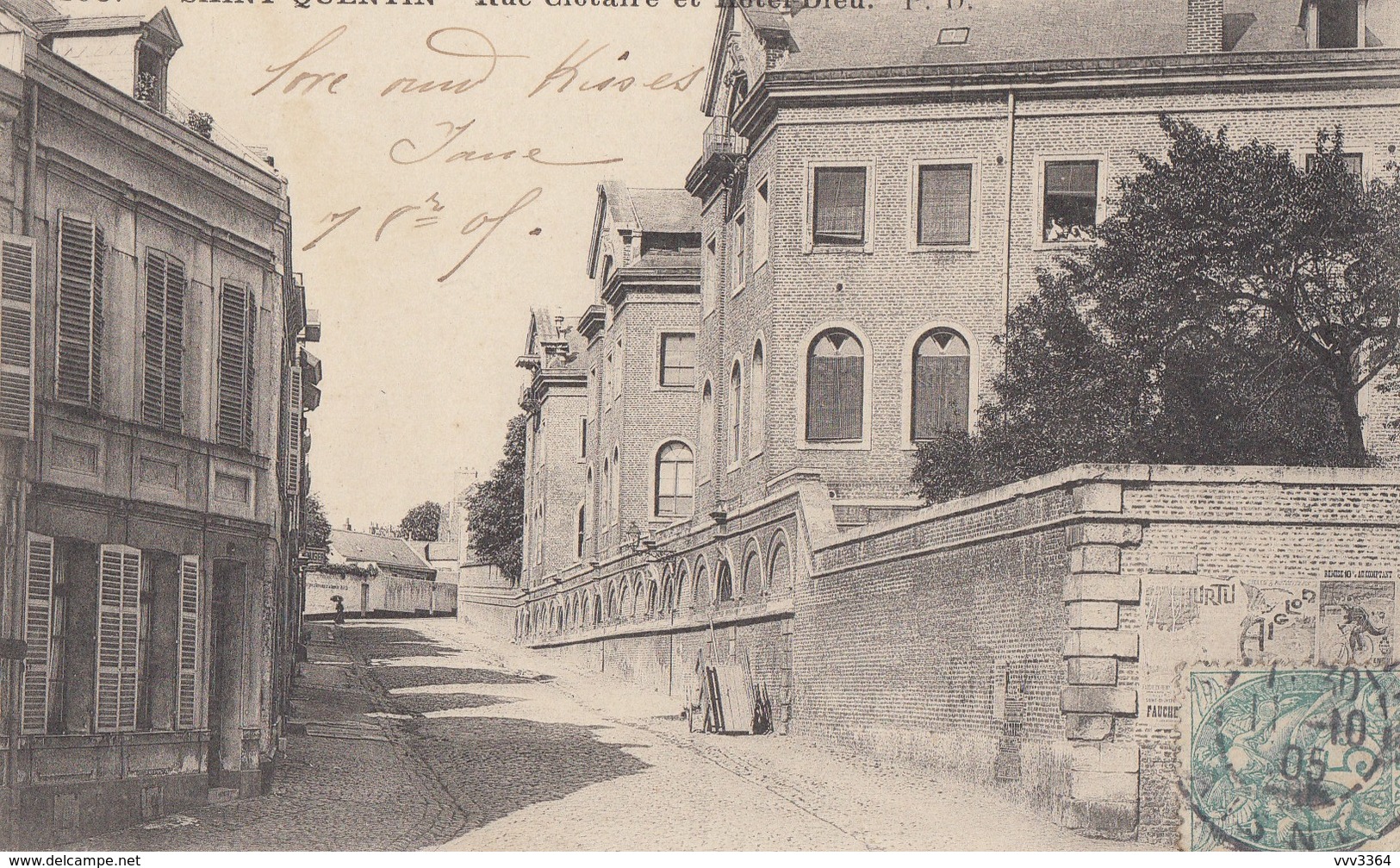 SAINT-QUENTIN: Rue Clotaire Et Hôtel-Dieu - Saint Quentin