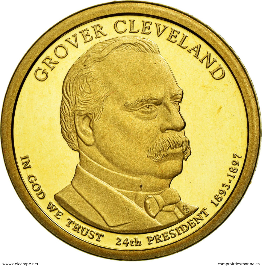 Monnaie, États-Unis, Dollar, 2012, U.S. Mint, Grover Cleveland, SPL - 2007-…: Presidents