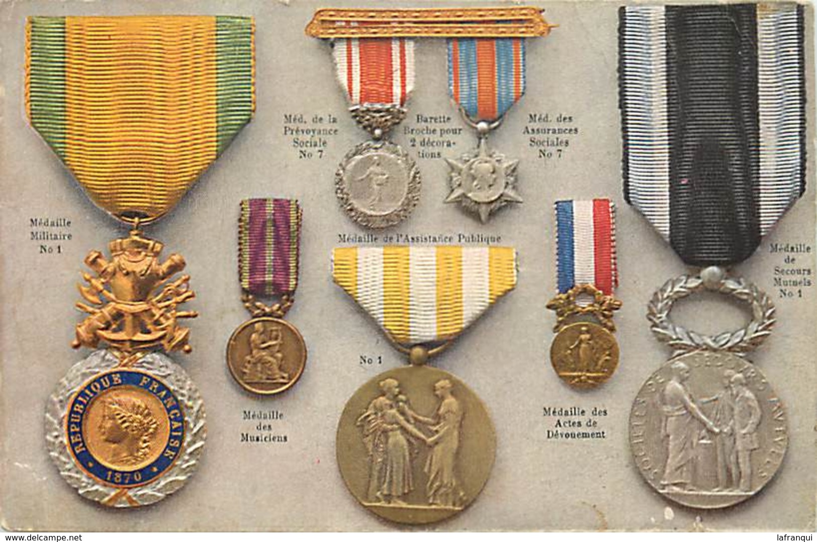 Themes Div-ref Z192- Medailles Militaires -chobillon Paris 1er -galerie Montpensier - Tarif Medailles Des Ministeres - Magasins