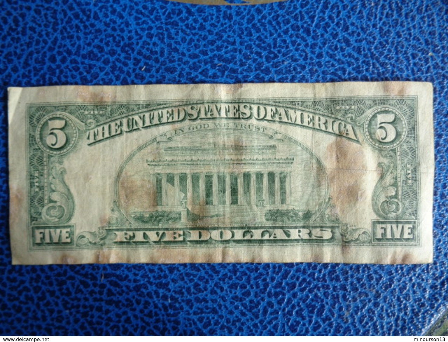 BILLET DE 5 DOLLARS 1988 - LINCOLN - Washington