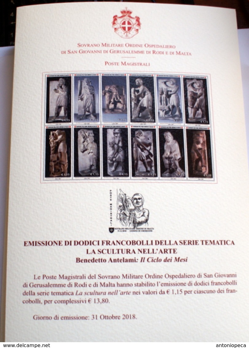 SMOM 2018, "LA SCULTURA NELL'ARTE" OFFICIAL BULLETTIN - Sovrano Militare Ordine Di Malta