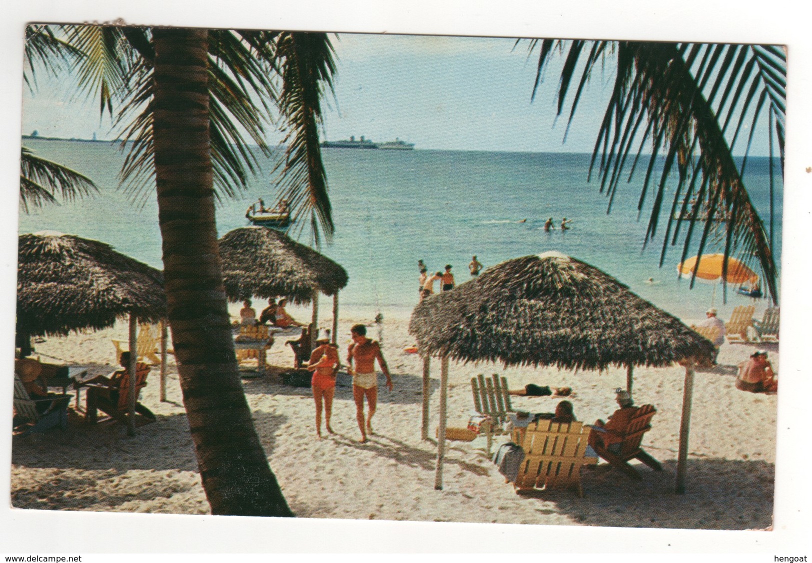 Beau Timbre , Stamp Sur Cp , Carte , Postcard Du 28/08/1967 De Nassau , Bahamas - Haïti