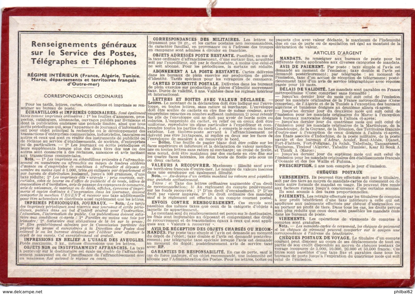 Calendrier Cartonné Almanach Des PTT 1954. Parc De Versailles, Le Hameau De La Reine. - Klein Formaat: 1941-60