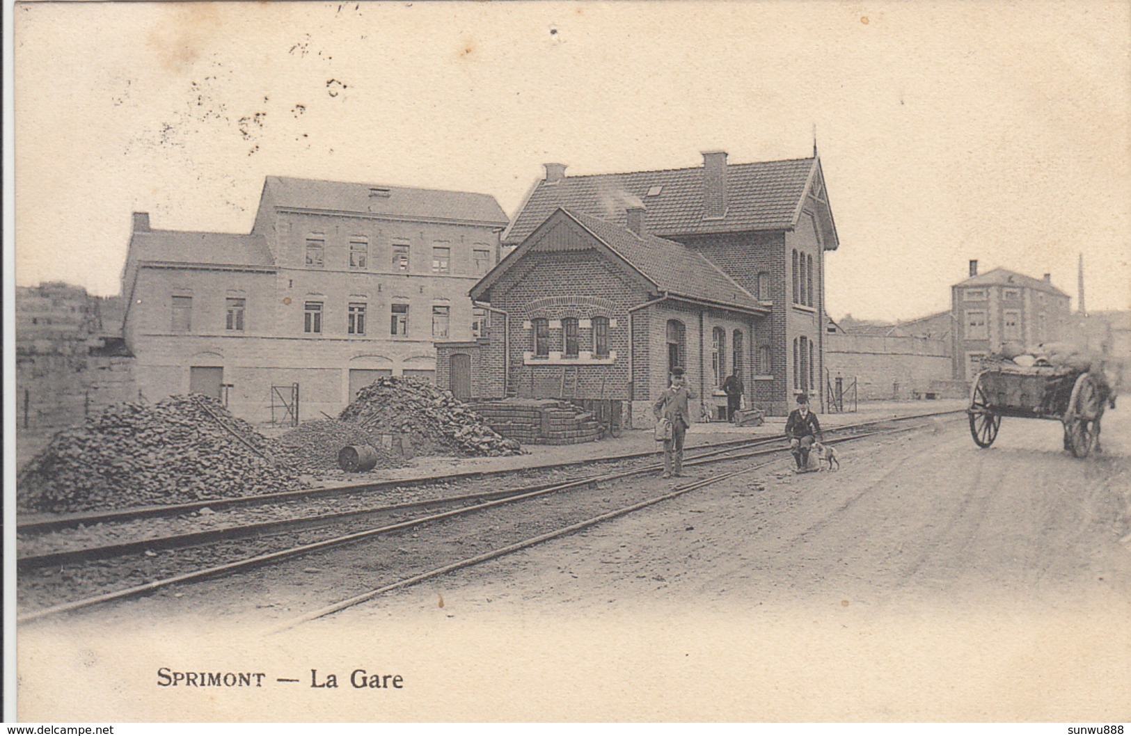 Sprimont - La Gare (animée, 1906) - Sprimont