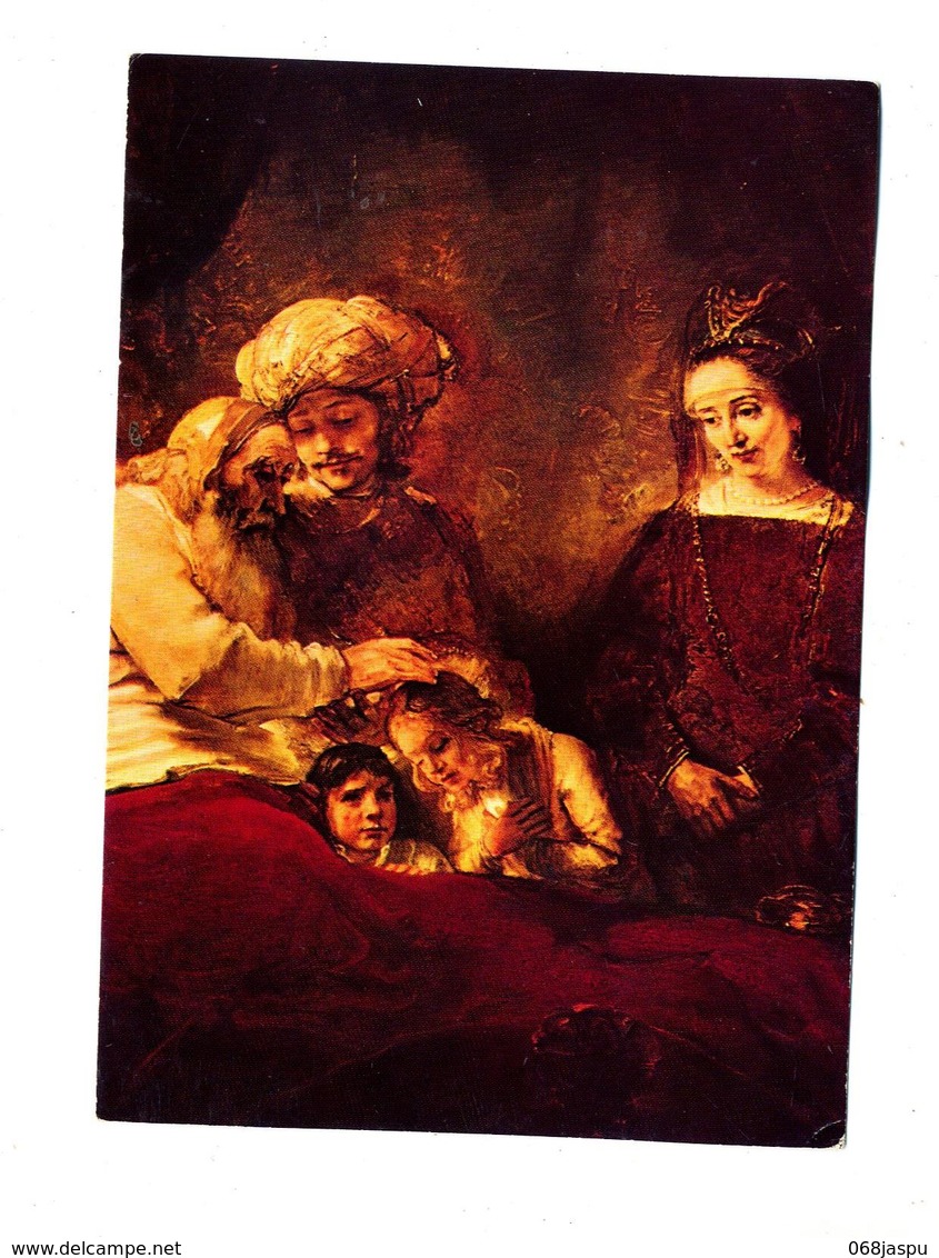 Carte Tableau Rembrandt Jacob Cachet Saint Louis Sur Carré Jeanne D'arc Nantes - Peintures & Tableaux
