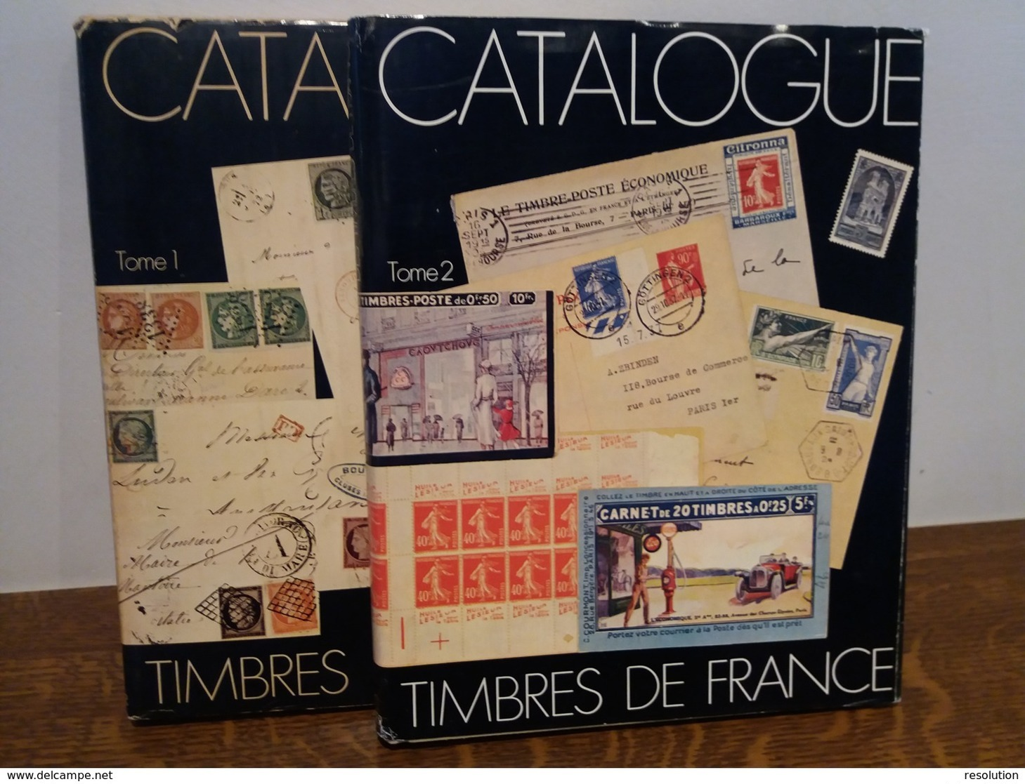 2 Tomes Du Catalogue Spécialisé De Timbres De France - Tomes I (1975) + II (1982) - Yvert & Tellier - Autres & Non Classés