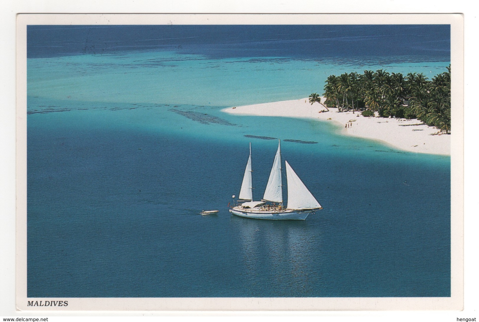 Beau Timbre , Stamp Sur Cp , Carte , Postcard DU 23/03/2002 - Maldives (1965-...)