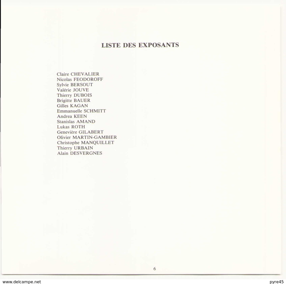 Vignettes exposition E.N.P d'Arles à Amboise septembre 1990