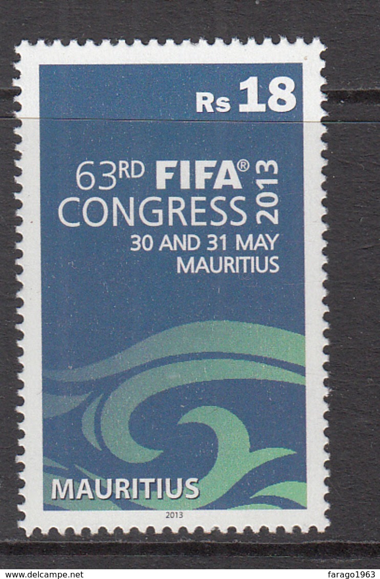 2013 Mauritius FIFA (soccer Association) Conference Set Of 1  MNH - Mauritius (1968-...)