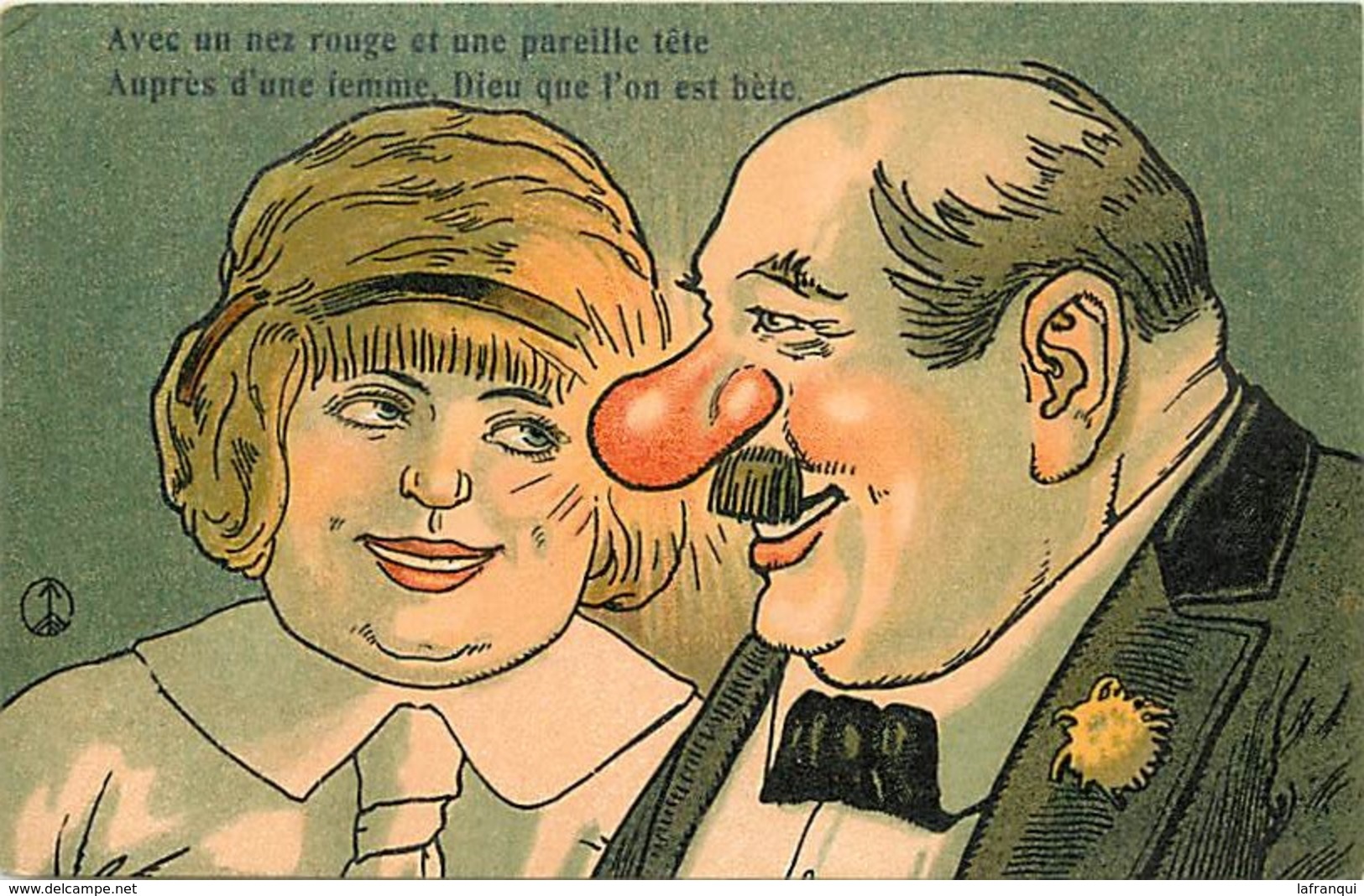 Themes Div-ref Z165- Illustrateurs - Illustrateur Humour -humoristique - Couples - Couple - Le Nez Rouge - - Humour