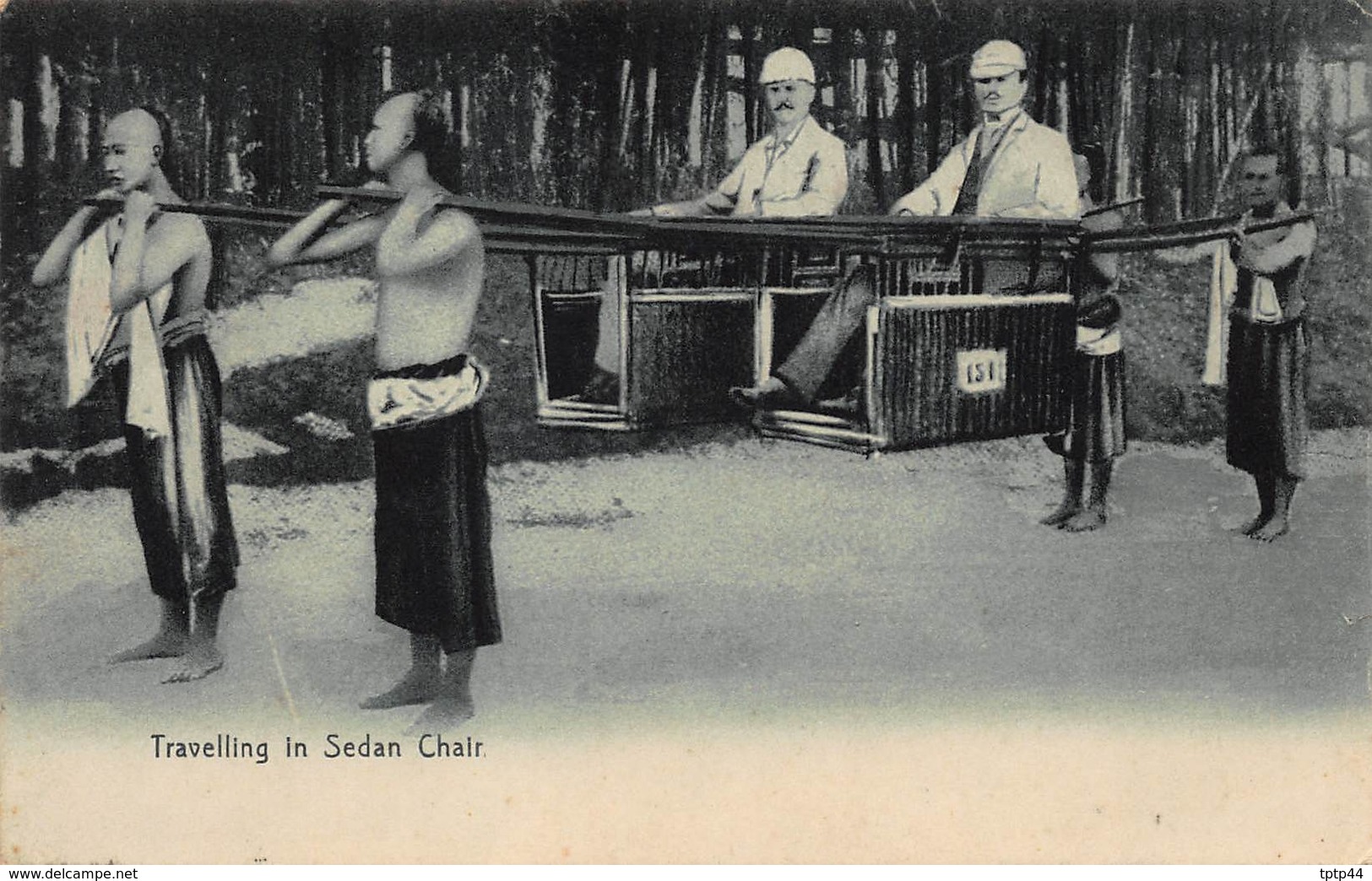 Travelling In Sedan Chair - China (Hongkong)