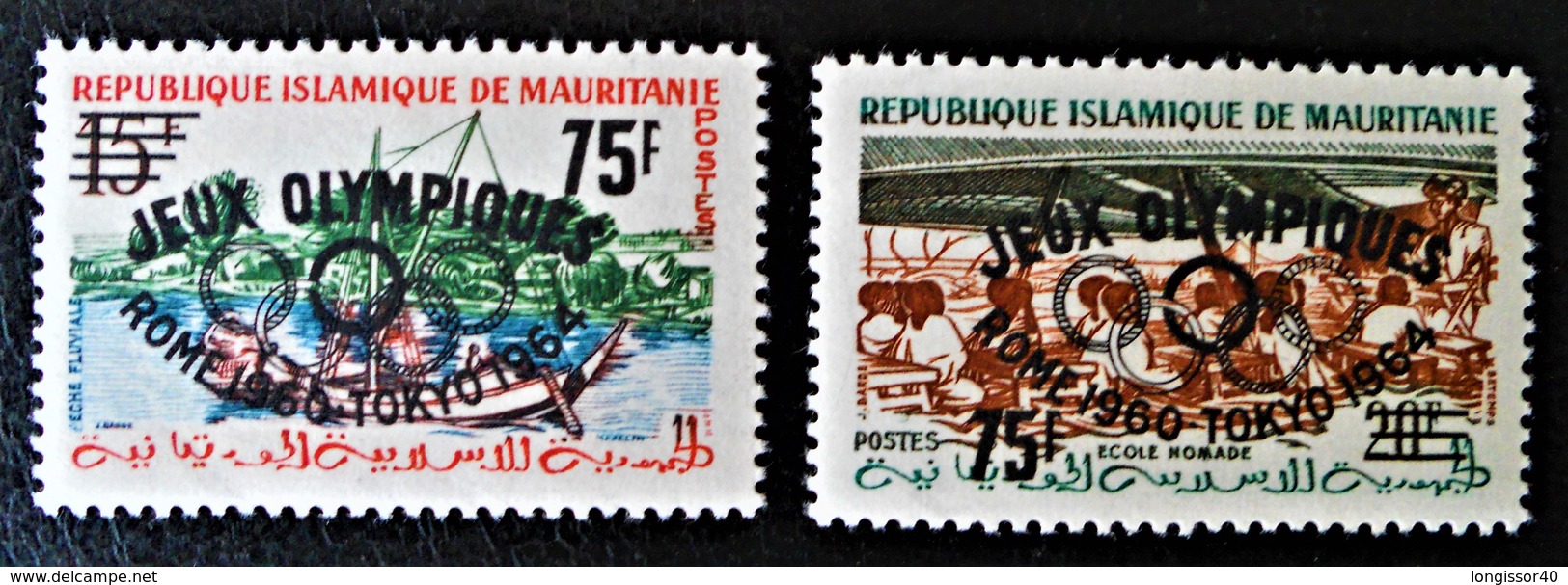 SURCHARGES 1962 - NEUFS ** - YT 154C/54D - Mauritanie (1960-...)