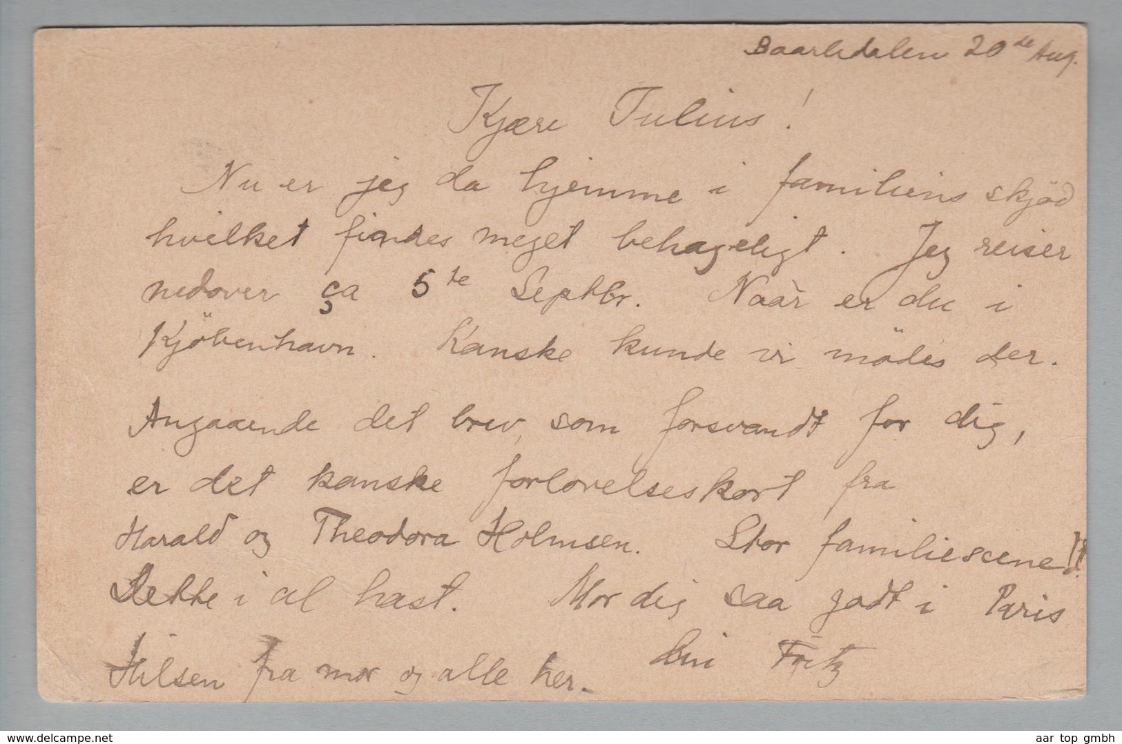 Heimat Norwegen Nordbanernes 1892-08-21 Ganzsache Nach Genève CH - Briefe U. Dokumente